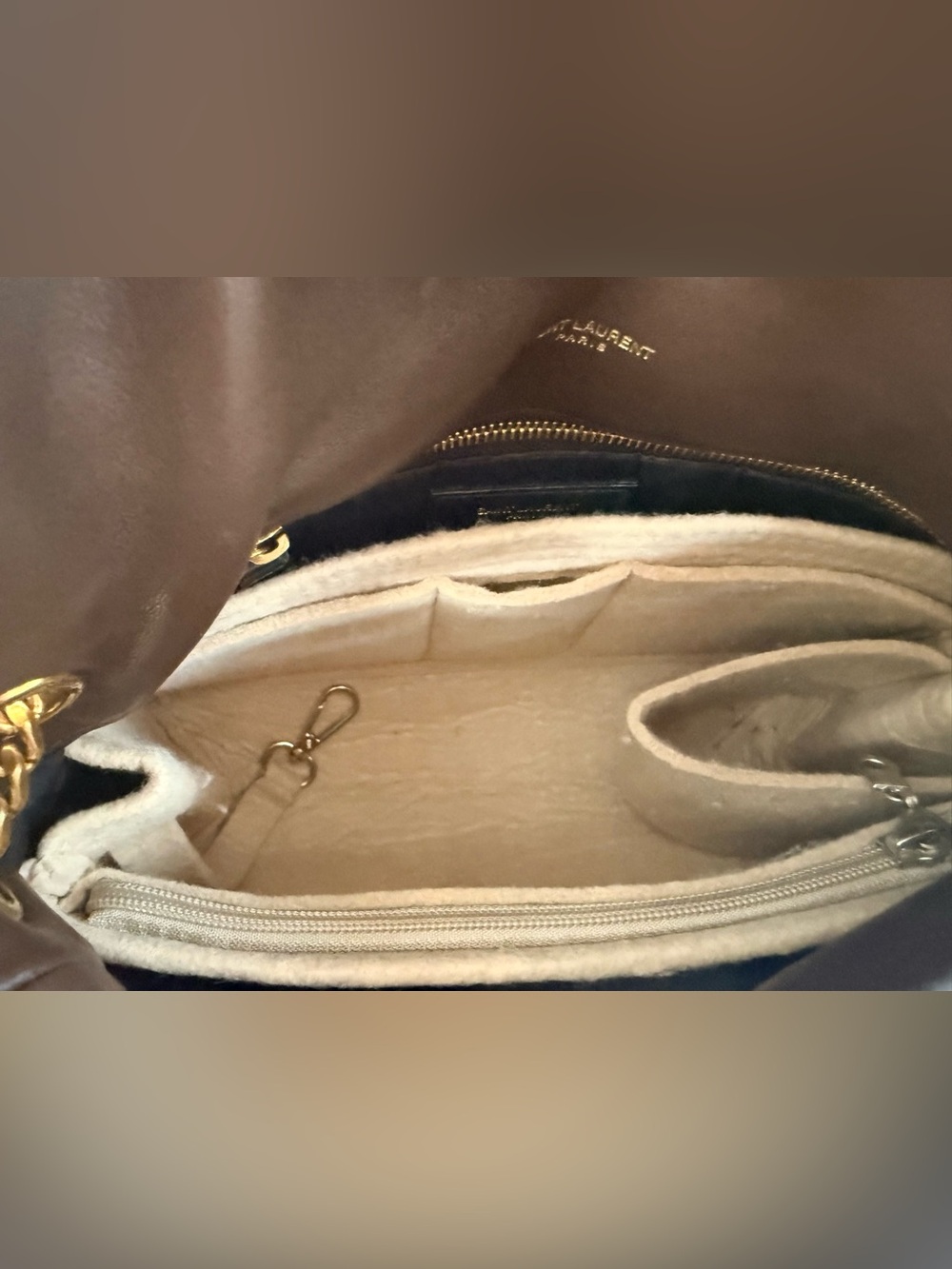 Saint Laurent YSL Loulou Puffer Medium Dark Ganache Lambskin Shoulder Bag - Picture 15 of 16